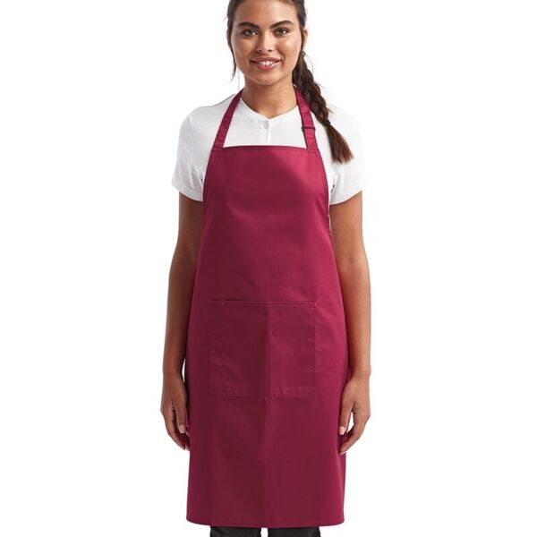 Recycled Bib Apron with Pocket Thumbnail