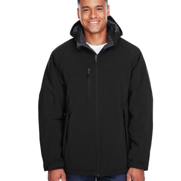 Glacier Insulated Three-Layer Fleece Soft Shell Hood Jacket with Detachable Hood Thumbnail