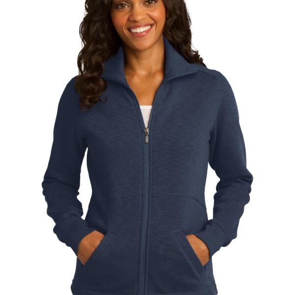 Women's Slub Fleece Full Zip Jacket Thumbnail