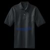 Heavyweight Cotton Pique Polo with Pocket Thumbnail