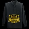 Long Sleeve Silk Touch Polo with Pocket Thumbnail