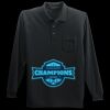 Long Sleeve Silk Touch Polo with Pocket Thumbnail