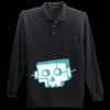 Long Sleeve Silk Touch Polo with Pocket Thumbnail
