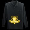Long Sleeve Silk Touch Polo with Pocket Thumbnail