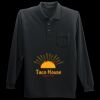 Long Sleeve Silk Touch Polo with Pocket Thumbnail