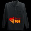 Long Sleeve Silk Touch Polo with Pocket Thumbnail