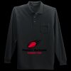 Long Sleeve Silk Touch Polo with Pocket Thumbnail