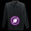 Long Sleeve Silk Touch Polo with Pocket Thumbnail