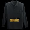 Long Sleeve Silk Touch Polo with Pocket Thumbnail