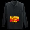 Long Sleeve Silk Touch Polo with Pocket Thumbnail