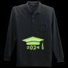 Long Sleeve Silk Touch Polo with Pocket Thumbnail