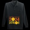 Long Sleeve Silk Touch Polo with Pocket Thumbnail
