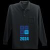 Long Sleeve Silk Touch Polo with Pocket Thumbnail