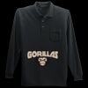 Long Sleeve Silk Touch Polo with Pocket Thumbnail