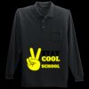 Long Sleeve Silk Touch Polo with Pocket Thumbnail