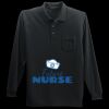 Long Sleeve Silk Touch Polo with Pocket Thumbnail