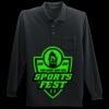 Long Sleeve Silk Touch Polo with Pocket Thumbnail