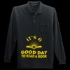 Long Sleeve Silk Touch Polo with Pocket Thumbnail