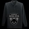 Long Sleeve Silk Touch Polo with Pocket Thumbnail