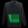 Long Sleeve Silk Touch Polo with Pocket Thumbnail