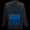 Long Sleeve Silk Touch Polo with Pocket Thumbnail