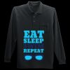 Long Sleeve Silk Touch Polo with Pocket Thumbnail