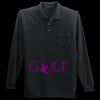 Long Sleeve Silk Touch Polo with Pocket Thumbnail