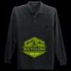 Long Sleeve Silk Touch Polo with Pocket Thumbnail