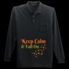 Long Sleeve Silk Touch Polo with Pocket Thumbnail
