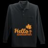 Long Sleeve Silk Touch Polo with Pocket Thumbnail