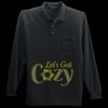 Long Sleeve Silk Touch Polo with Pocket Thumbnail