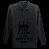 Long Sleeve Silk Touch Polo with Pocket Thumbnail