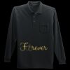 Long Sleeve Silk Touch Polo with Pocket Thumbnail