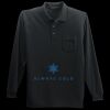 Long Sleeve Silk Touch Polo with Pocket Thumbnail