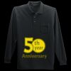 Long Sleeve Silk Touch Polo with Pocket Thumbnail