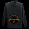 Long Sleeve Silk Touch Polo with Pocket Thumbnail