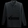 Long Sleeve Silk Touch Polo with Pocket Thumbnail