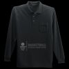 Long Sleeve Silk Touch Polo with Pocket Thumbnail