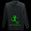 Long Sleeve Silk Touch Polo with Pocket Thumbnail