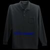 Long Sleeve Silk Touch Polo with Pocket Thumbnail