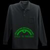 Long Sleeve Silk Touch Polo with Pocket Thumbnail