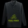 Long Sleeve Silk Touch Polo with Pocket Thumbnail