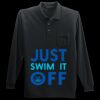Long Sleeve Silk Touch Polo with Pocket Thumbnail
