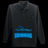Long Sleeve Silk Touch Polo with Pocket Thumbnail