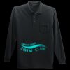 Long Sleeve Silk Touch Polo with Pocket Thumbnail