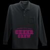 Long Sleeve Silk Touch Polo with Pocket Thumbnail