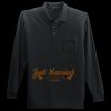 Long Sleeve Silk Touch Polo with Pocket Thumbnail