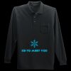 Long Sleeve Silk Touch Polo with Pocket Thumbnail