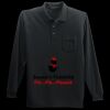 Long Sleeve Silk Touch Polo with Pocket Thumbnail