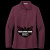 Women's Silk Touch Long Sleeve Polo Thumbnail